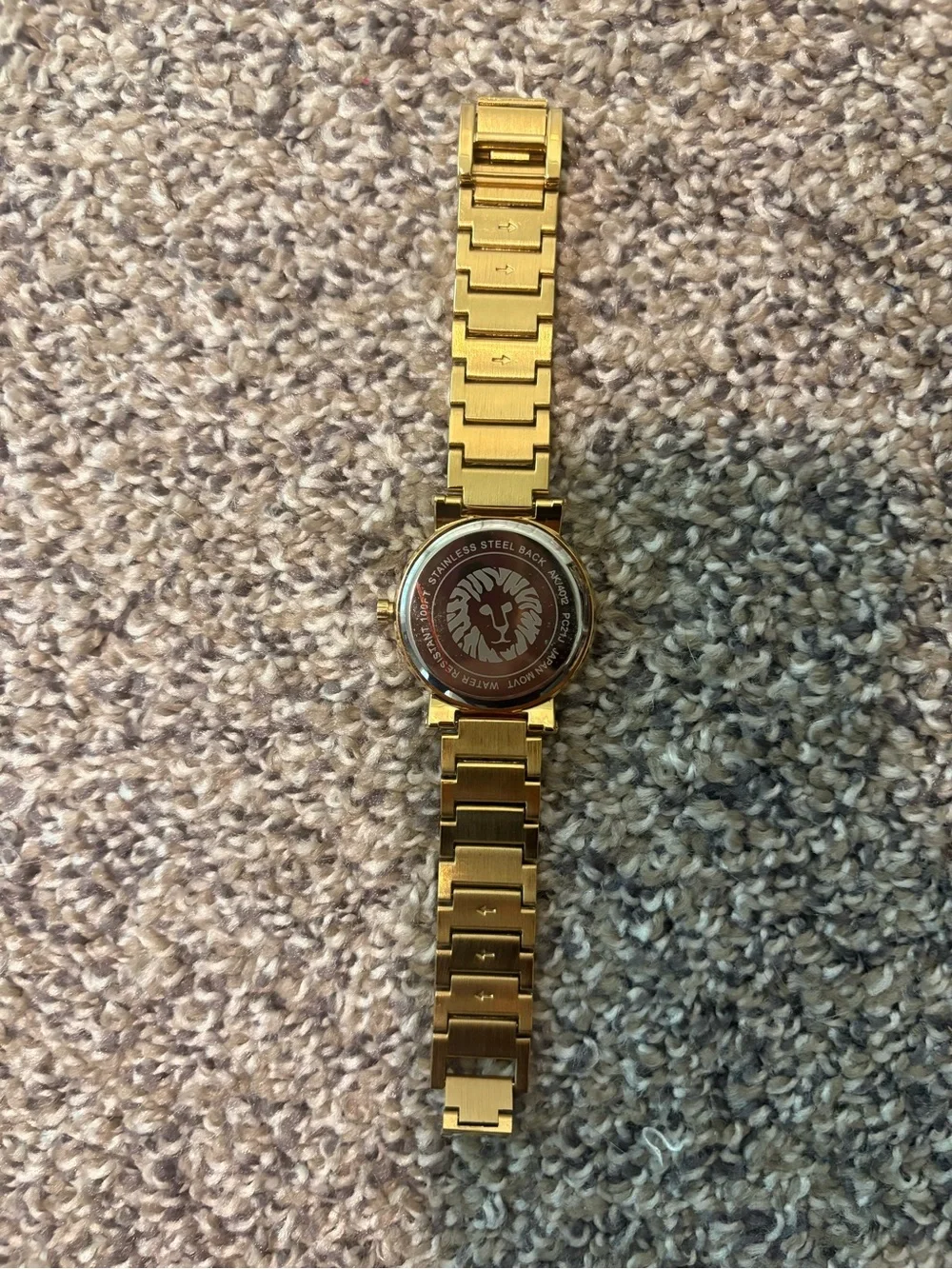 NWOT Anne Klein Women's Gold Tone Roman Numeral Watch